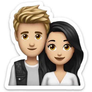 Justin-bieber-and-Demi-Lovato sticker
