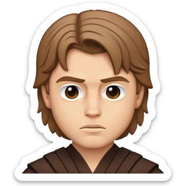 anakin skywalker in classic emoji style  sticker
