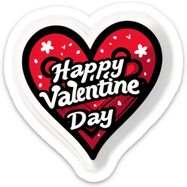 Happy valentine day  sticker
