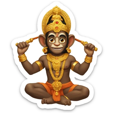 Hanuman modernity  sticker