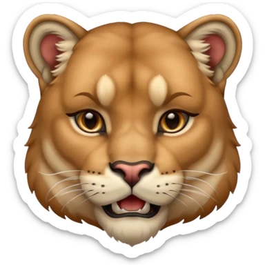 Cougar animal  sticker