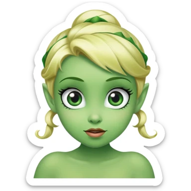 Tinkerbelle rolling eyes  sticker
