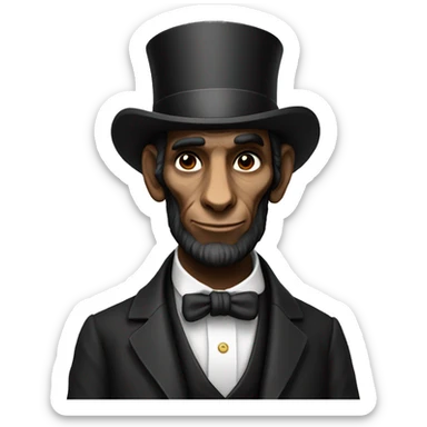 Abraham Lincoln goat sticker
