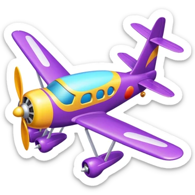 Wonka plane sticker
