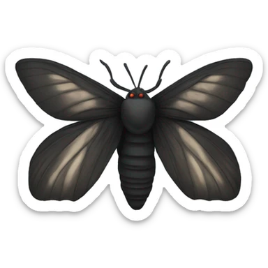black moth sticker