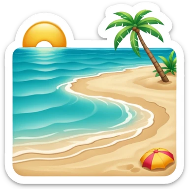 beach emoji sticker