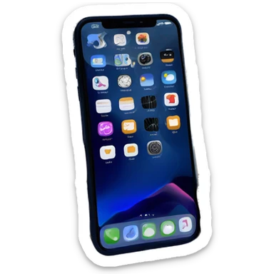 navy blue iphone 15 pro max sticker