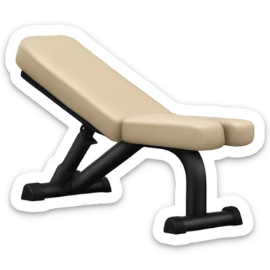 Beige Y black workout bench sticker