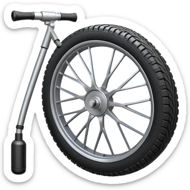 bike tire  pump sticker