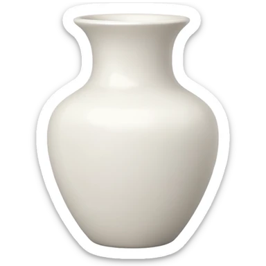 vaso branco sem flores sticker