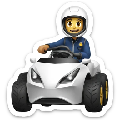 Lorenzo avec une voiture  sticker