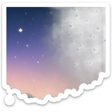 sky with stars sticker