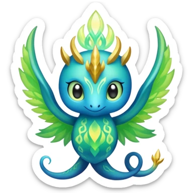 Elemental Aurorus-Amaura-Auroras-Pokémon-Fakémon-creature sticker
