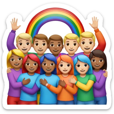 The world is immunity with every person that looks gay sticker