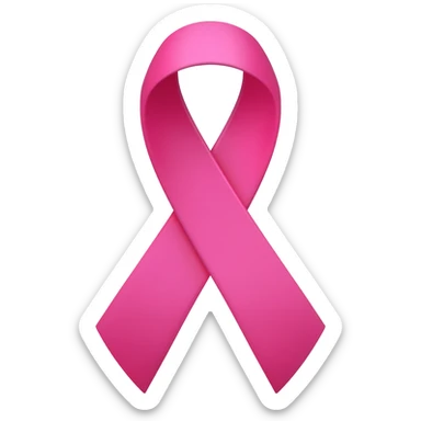 Breast cancer ribbon sticker