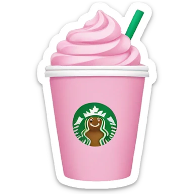 Pink Starbucks  sticker