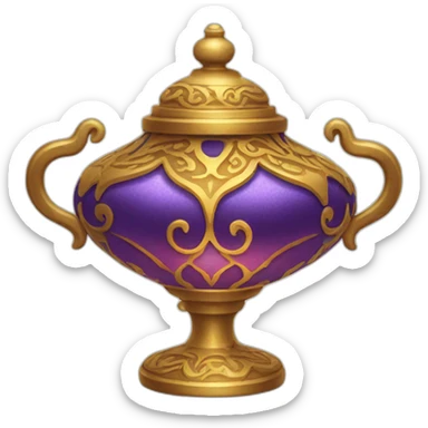 aladdin's lamp sticker