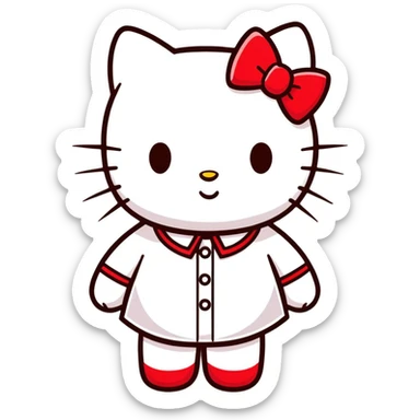 Artist hello kitty  sticker