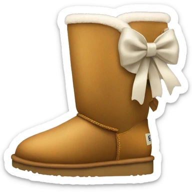 Ugg boots with a bow on the back sticker