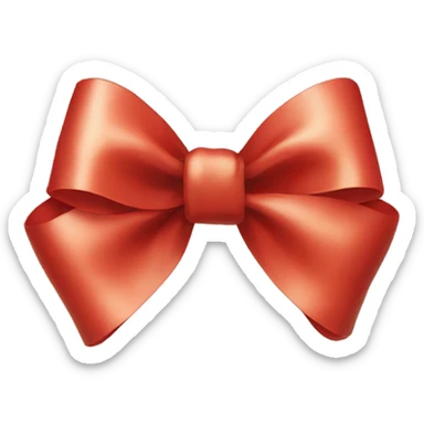 Christmas bow sticker