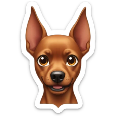 Pinscher angry sticker