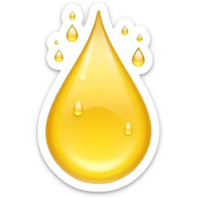 Yellow water sticker