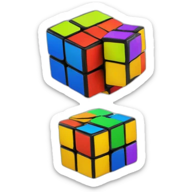 Cubo de Rubik sticker