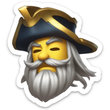 gangplank slaps twisted fate sticker