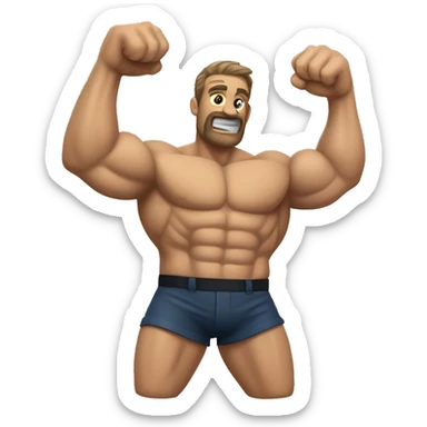 Biceps encore agrandis de 13 cm sticker