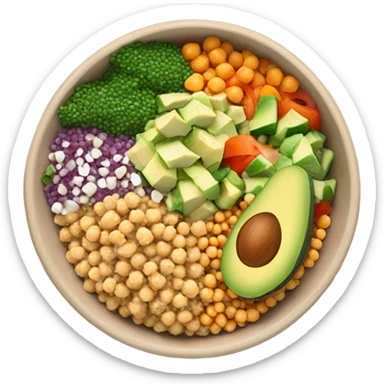 bowl of healthy food sticker