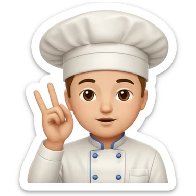 chef's kiss hand gesture without face sticker
