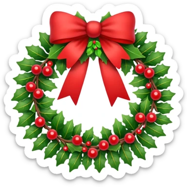 Christmas wreaths  sticker
