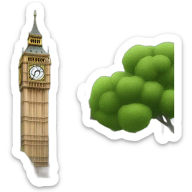 big ben london sticker
