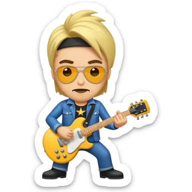 rockstar man sticker