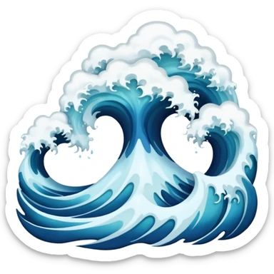 An ocean boiling sticker
