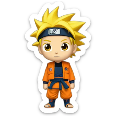 Naruto goku sticker