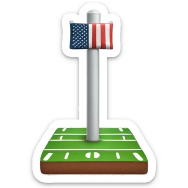 American national football league field goal post sticker