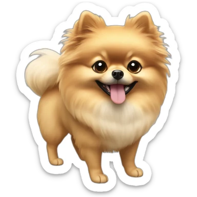 bidetflying-Loulou de pomeranian  Download emoji ai generated emoji sn sticker