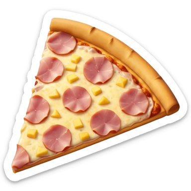 pizza Hawaiian slice (ham & pineapple) sticker