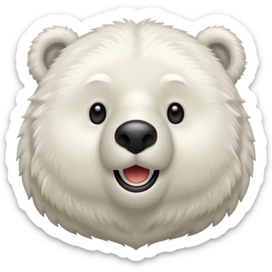 Puedes hacer un oso polar el cual este guiñendo el ojo de esta manera 😉 sticker