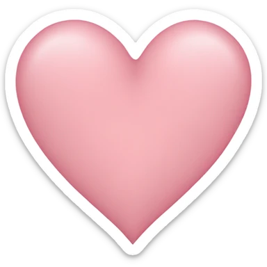 baby pink heart sticker