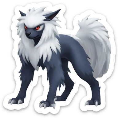 Cool Edgy Absol-Nargacuga-Zorua-Quilava, full body sticker