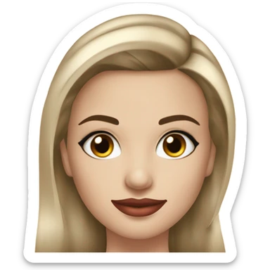 Permanent make-up master girl sticker