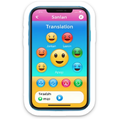 Translation app sticker
