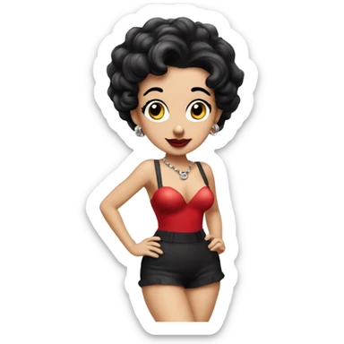 betty boop cartoon  sticker