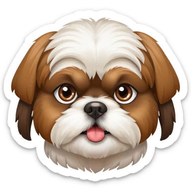 Cute dog shih tzu sticker