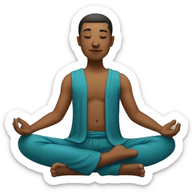 “A s’more illustration sitting in a lotus position.” sticker