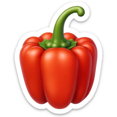 red bell pepper sticker
