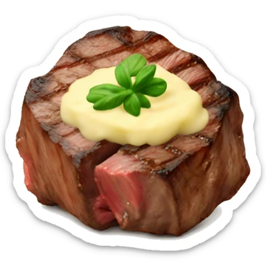 Steak bites with mash potatoes  sticker