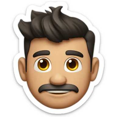 Hombre moreno con muchos tatuajes estilo Pixar  sticker